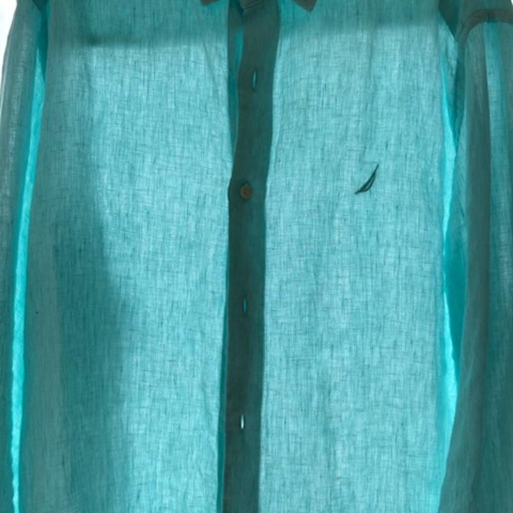 Nautical Long Sleeve Linen Shirt